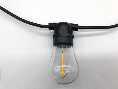 48ft + 6ft Solar LED String Lights Warm White Outdoor Patio Lights 16 or 24 Bulb Options HBSL54