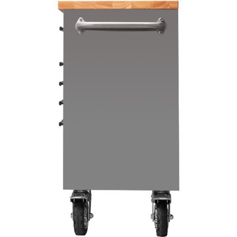 61-Inch Stainless Steel 9-Drawer Tool Chest with Power Strip HTC6109W