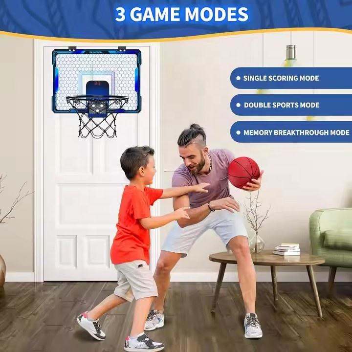 Indoor Mini Basketball Hoop with LED Scoreboard & Remote YS16891006 - with | Sold by Uncle Wiener's Wholesale