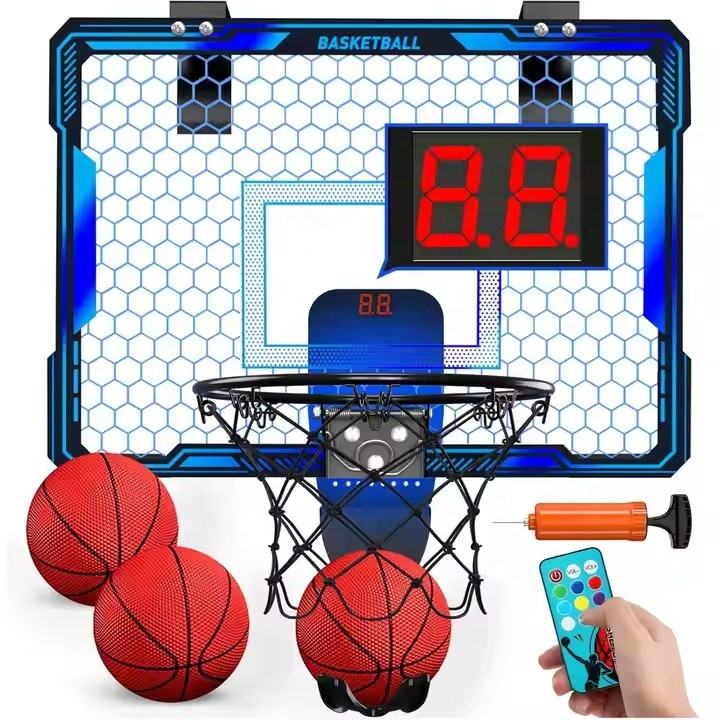 Indoor Mini Basketball Hoop with LED Scoreboard & Remote YS16891006 - with | Sold by Uncle Wiener's Wholesale