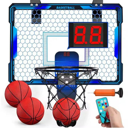 Indoor Mini Basketball Hoop with LED Scoreboard & Remote YS16891006 - with | Sold by Uncle Wiener's Wholesale