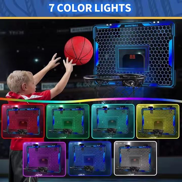 Indoor Mini Basketball Hoop with LED Scoreboard & Remote YS16891006 - with | Sold by Uncle Wiener's Wholesale