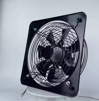 Industrial Dual Mesh Exhaust Fan – 8" & 12" Ventilation Fans with Plug - with 12" Fan | Sold by Uncle Wiener's Wholesale