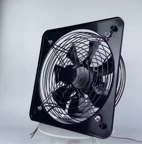 Industrial Dual Mesh Exhaust Fan – 8" & 12" Ventilation Fans with Plug - with 12" Fan | Sold by Uncle Wiener's Wholesale