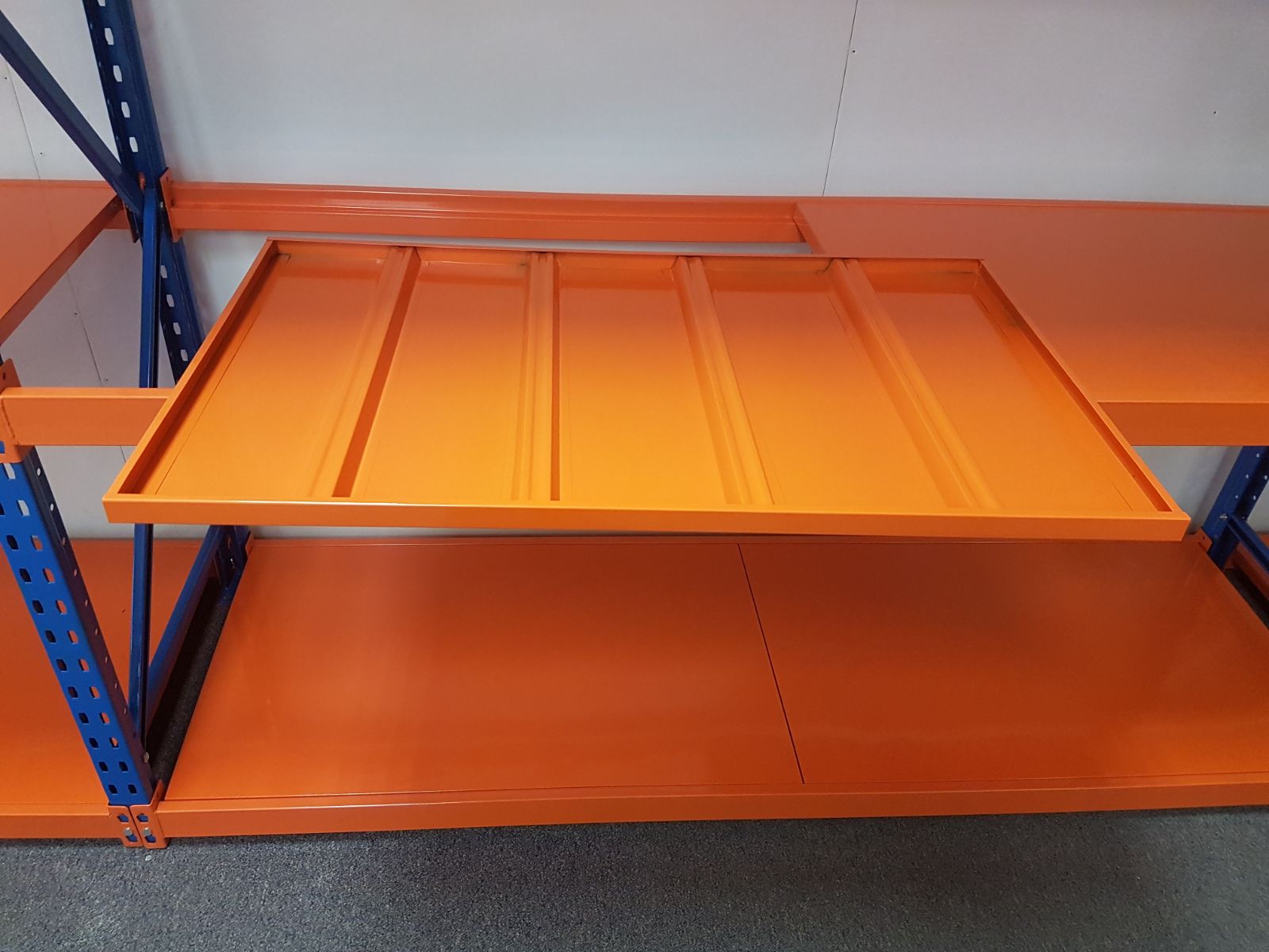 IDR500 Boltless Racking with Orange Shelves

Blue & Red Heavy-Duty Shelving Unit

IDR700 Industrial Steel Storage System

Adjustable Warehouse Racking Beam Set

Upright Frame for Commercial Racking – IDR300