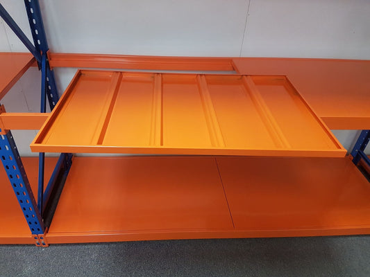 IDR500 Boltless Racking with Orange Shelves

Blue & Red Heavy-Duty Shelving Unit

IDR700 Industrial Steel Storage System

Adjustable Warehouse Racking Beam Set

Upright Frame for Commercial Racking – IDR300