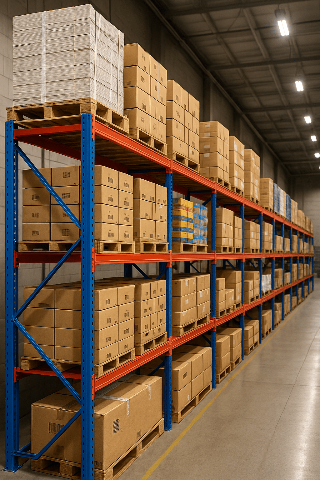 Industrial Heavy - Duty Commercial Racking & Shelving | Models IDR300, IDR500, IDR700 - Heavy - Duty Industrial Racking System with IDR300 & 700 Shelf Panel | Sold by Uncle Wiener's Wholesale