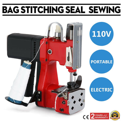 Industrial Portable Electric Bag Sewing Machine – 100W, Heavy Duty, 110V – 518BSM - with | Sold by Uncle Wiener's Wholesale