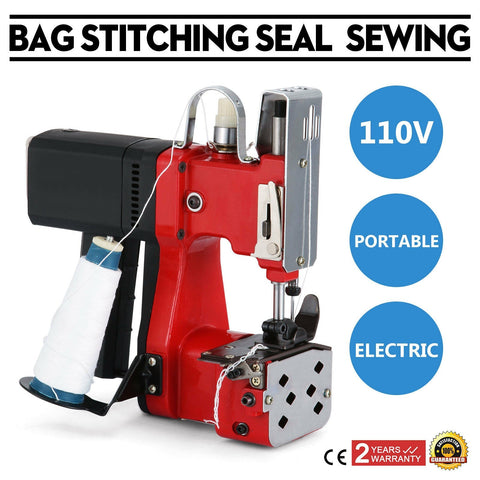 Industrial Portable Electric Bag Sewing Machine – 100W, Heavy Duty, 110V – 518BSM - with | Sold by Uncle Wiener's Wholesale