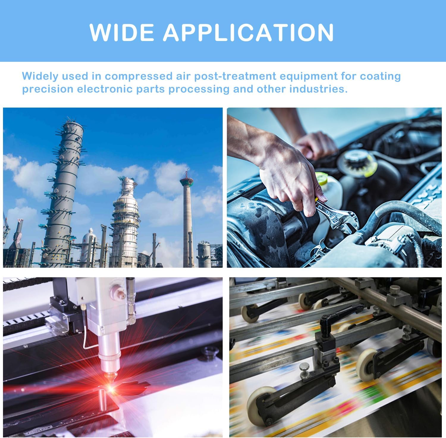 Industrial Refrigerated Air Dryer 2.0 Nm3 Min 70 CFM Compressed Air Moisture Removal System AD2NF01 - with | Sold by Uncle Wiener's Wholesale