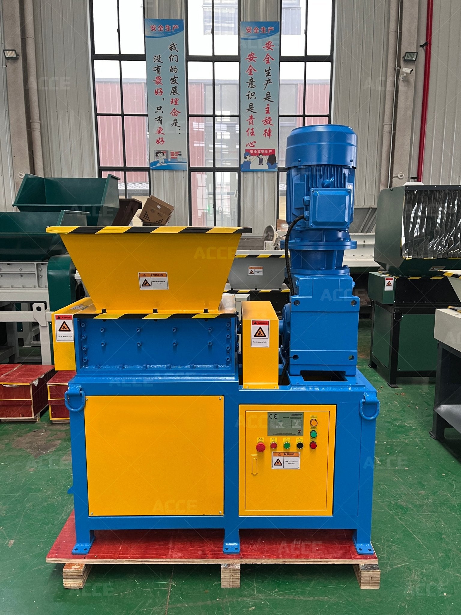 Industrial Shredder Machines – EB Series (EB300 / EB400 / EB500) - with EB500 | Sold by Uncle Wiener's Wholesale