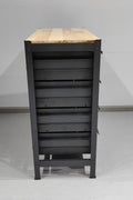 Industrial Steel Workbench with Hardwood Top & 4 Drawers, 33″ x 16″ – Black 2506151 - with | Sold by Uncle Wiener's Wholesale