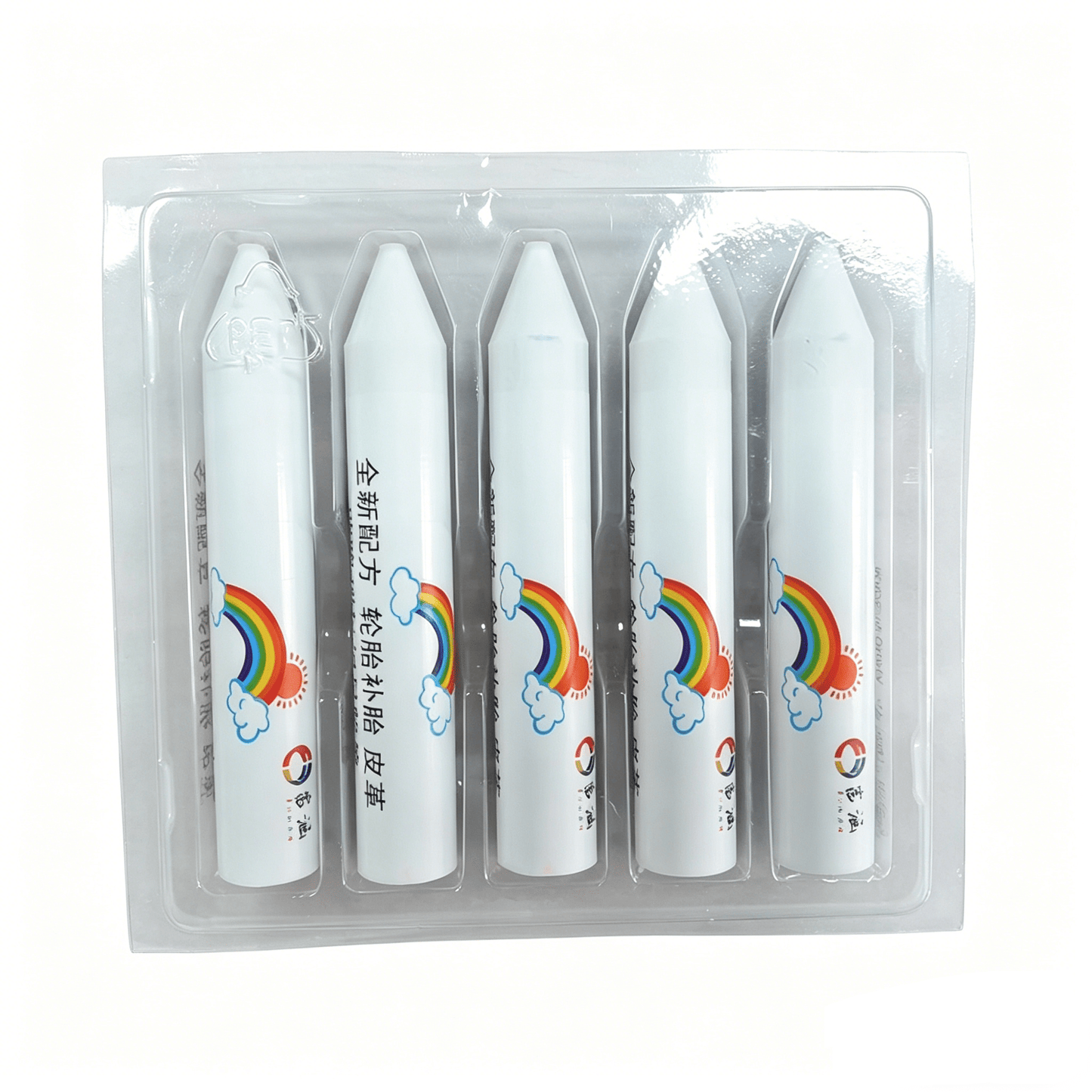 Industrial Wax Marking Crayons White 5-Pack Tire Metal Wood Glass Plastic WMC5P - with | Sold by Uncle Wiener's Wholesale