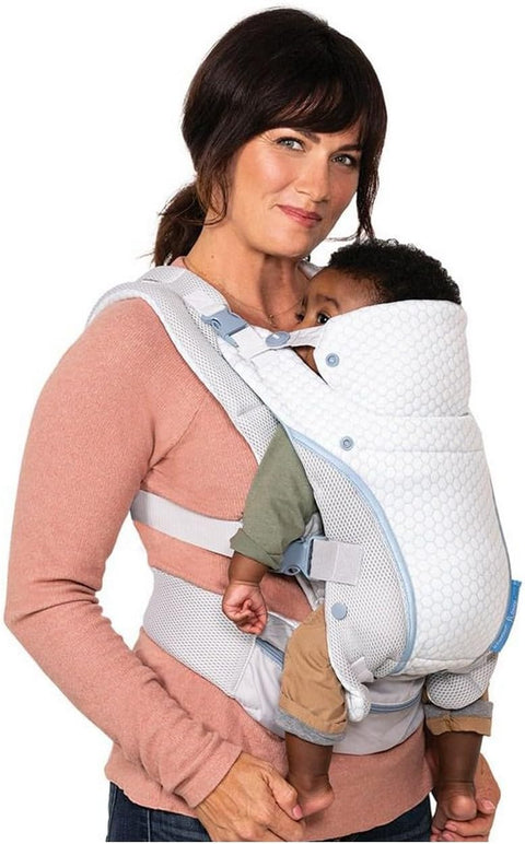 Infantino StayCool 4 - in - 1 Convertible Carrier, Ergonomic Design for Infant and Toddlers, 8 - 40lbs with Storage Pocket, White, used - with | Sold by Uncle Wiener's Wholesale