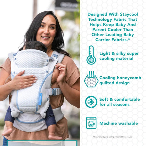 Infantino StayCool 4 - in - 1 Convertible Carrier, Ergonomic Design for Infant and Toddlers, 8 - 40lbs with Storage Pocket, White, used - with | Sold by Uncle Wiener's Wholesale