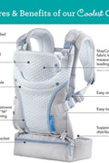 Infantino StayCool 4 - in - 1 Convertible Carrier, Ergonomic Design for Infant and Toddlers, 8 - 40lbs with Storage Pocket, White, used - with | Sold by Uncle Wiener's Wholesale