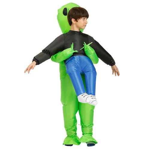 Inflatable Alien Kids & Adult Costume Halloween FZ1559 - with Kids | Sold by Uncle Wiener's Wholesale