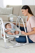Ingenuity ConvertMe Swing - 2 - Seat - Raylan - with <B>Dimensions (Overall):</B> 25.6 Inches (H) x 21.5 Inches (W) x 31.1 Inches (D) | Sold by Uncle Wiener's Wholesale
