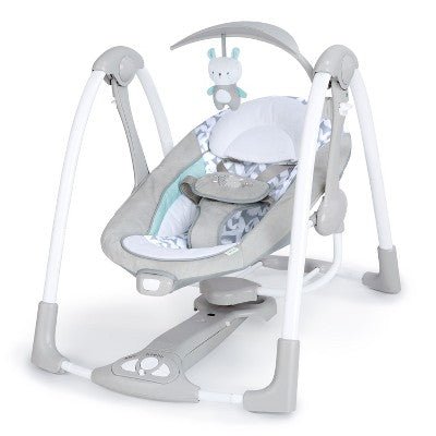 Ingenuity ConvertMe Swing - 2 - Seat - Raylan - with Dimensions (Overall): 25.6 Inches (H) x 21.5 Inches (W) x 31.1 Inches (D) | Sold by Uncle Wiener's Wholesale