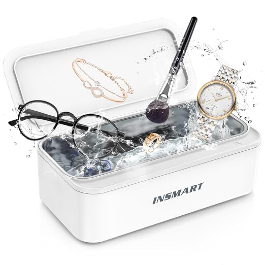 INSMART Ultrasonic Jewelry Cleaner – One-Touch Sonic Cleaning Machine for Rings, Glasses, Necklaces & Watch Bands - Electronics with | Sold by Uncle Wiener's Wholesale