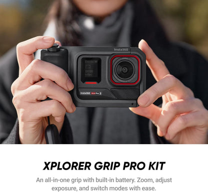 Insta360 Ace Pro 2 Flash Print Bundle 8K Waterproof Action Camera with Leica Lens and Xplorer Grip Pro Kit - Electronics with | Sold by Uncle Wiener's Wholesale