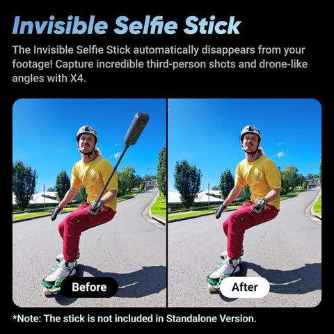 Insta360 X4 - 8K Waterproof 360 Action Camera, 4K Wide - Angle Video, Removable Lens Guards, 135 Min Battery Life, AI Editing, Stabilization, for Sports, Travel, Outdoor - with | Sold by Uncle Wiener's Wholesale