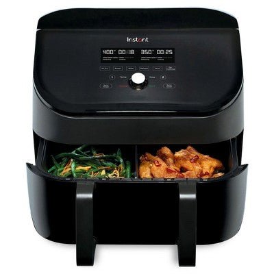 Instant Vortex 9 - quart Air Fryer with VersaZone Technology. SCRATCHES ON THE DISPLAY - with Dimensions (Overall): 15.1 inches (H) x 12.3 inches (W) x 15.9 inches (D) | Sold by Uncle Wiener's Wholesale