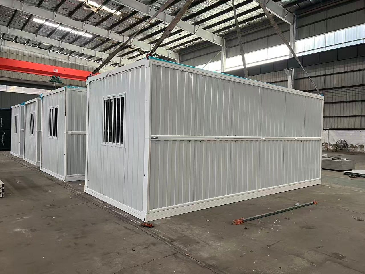 Insulated Folding Office Container 20ft Portable Building With Door & Windows - with Light Gray | Sold by Uncle Wiener's Wholesale