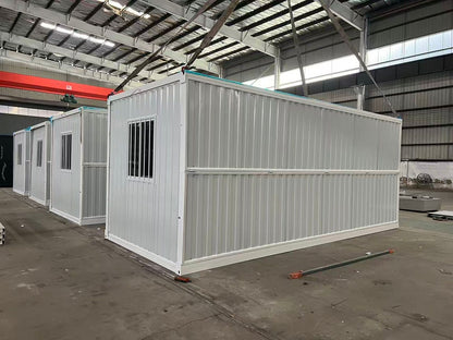 Insulated Folding Office Container 20ft Portable Building With Door & Windows - with Light Gray | Sold by Uncle Wiener's Wholesale