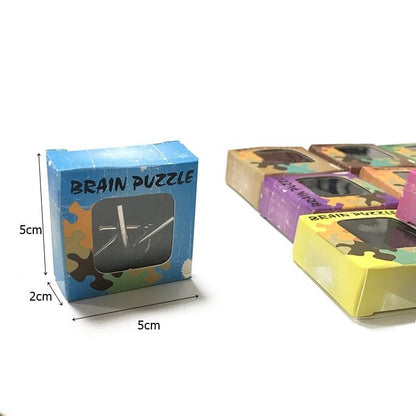 Intelligence Magic Lock Puzzle Game – Brain Teaser Fidget Toy Display Box, 24 - Piece Set – 7P39DL - with | Sold by Uncle Wiener's Wholesale