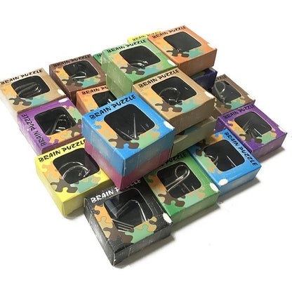 Intelligence Magic Lock Puzzle Game – Brain Teaser Fidget Toy Display Box, 24 - Piece Set – 7P39DL - with | Sold by Uncle Wiener's Wholesale