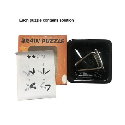 Intelligence Magic Lock Puzzle Game – Brain Teaser Fidget Toy Display Box, 24 - Piece Set – 7P39DL - with | Sold by Uncle Wiener's Wholesale