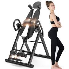 Inversion Table with Extended Ankle Lock Handle | Heavy - Duty Back Relief & Stretching | Model AMEI755 - with | Sold by Uncle Wiener's Wholesale