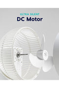 IRIS USA WOOZOO Fan, Pedestal Standing Fan with Remote, 360 Oscillating Fan, 12 Speeds, Low Noise, 8h Timer, Height Adjustable, White/Gray - White - ONE SIZE - with White | Sold by Uncle Wiener's Wholesale