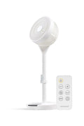 IRIS USA WOOZOO Fan, Pedestal Standing Fan with Remote, 360 Oscillating Fan, 12 Speeds, Low Noise, 8h Timer, Height Adjustable, White/Gray - White - ONE SIZE - with White | Sold by Uncle Wiener's Wholesale
