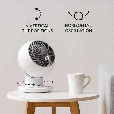 IRIS Woozoo Globe Multi - Directional 5 - Speed Oscillating Fan [2024 Model] - with White | Sold by Uncle Wiener's Wholesale