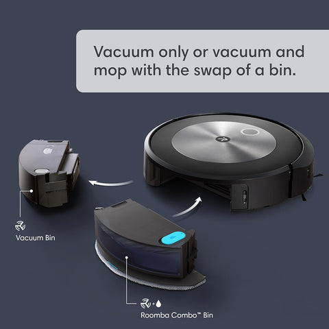 iRobot Roomba Combo j5 Robot Vacuum & Mop – Identifies and Avoids Obstacles Like Pet Waste & Cords, Clean by Room with Smart Mapping, Works with Alexa, Ideal for Pet Hair, Roomba Combo J5 - with | Sold by Uncle Wiener's Wholesale