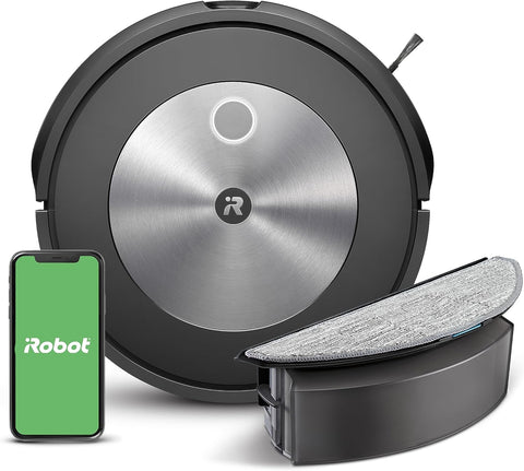 iRobot Roomba Combo j5 Robot Vacuum & Mop – Identifies and Avoids Obstacles Like Pet Waste & Cords, Clean by Room with Smart Mapping, Works with Alexa, Ideal for Pet Hair, Roomba Combo J5 - with | Sold by Uncle Wiener's Wholesale