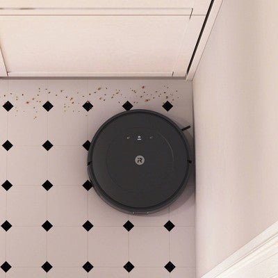 iRobot Roomba Vac Essential Robot (Q0120): Smart Mapping, Cordless, Pet Hair Pick Up, Multi - Surface, Lithium Ion Battery. Used, good condition - with Dimensions (Overall): 3.15 Inches (H) x 13 Inches (W) x 13 Inches (D) | Sold by Uncle Wiener's Wholesale