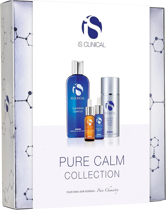 iS CLINICAL Pure Calm Collection - Calming Skincare Full Regime, Collection Gift Set, Perfect for Red or Irritated Skin - with | Sold by Uncle Wiener's Wholesale