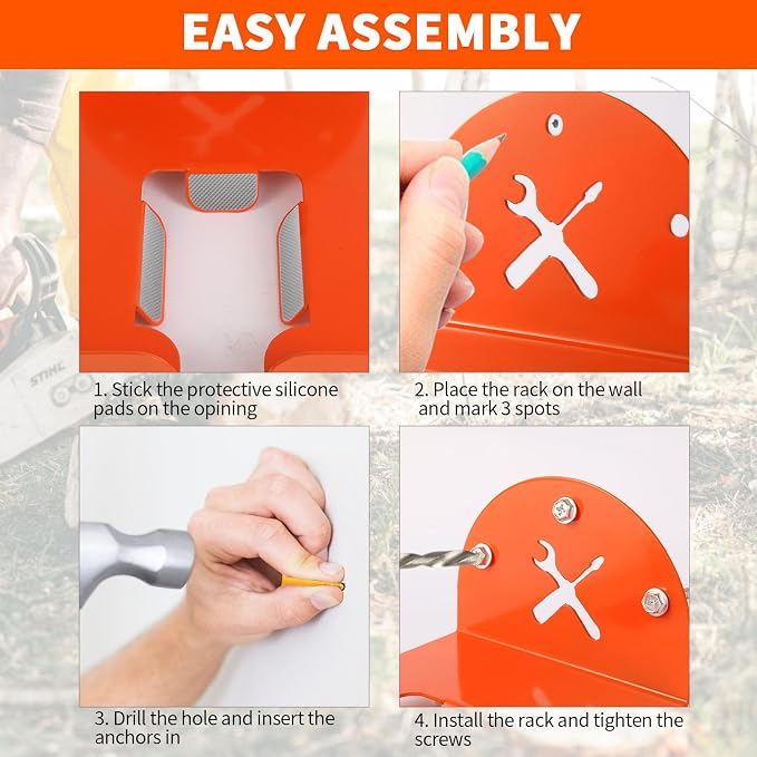 Iulrtba Heavy-Duty Weed Eater Wall Mount Hangers 3-Pack – Steel String Trimmer Storage Hooks for Garage, Shed & Workshop - General Equipment with | Sold by Uncle Wiener's Wholesale