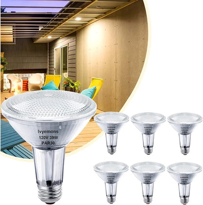 Ivyemons PAR30 Long Neck Halogen Flood Light Bulbs – 39W E26 Dimmable 2800K Warm White - Electronics with | Sold by Uncle Wiener's Wholesale