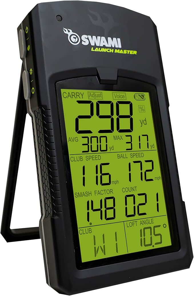 IZZO Swami Launch Master Golf Launch Monitor Swing Analyzer Black - with | Sold by Uncle Wiener's Wholesale