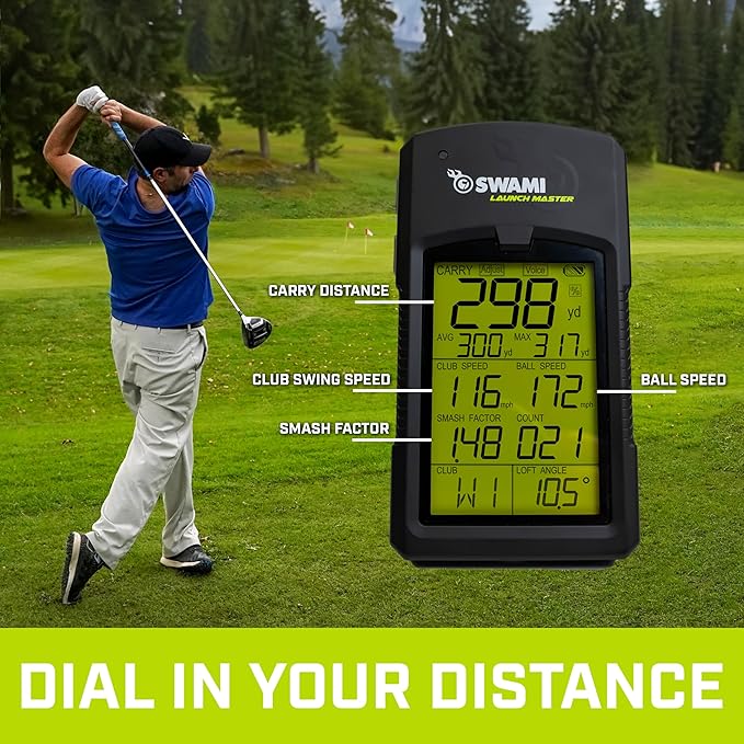 IZZO Swami Launch Master Golf Launch Monitor Swing Analyzer Black - with | Sold by Uncle Wiener's Wholesale