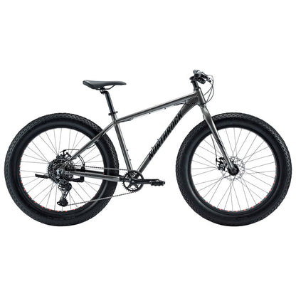 Northrock XCF Fat Tire Mountain Bike 26 Inch – Shimano CUES 10-Speed, Aluminum Frame, Disc Brakes, Anthracite