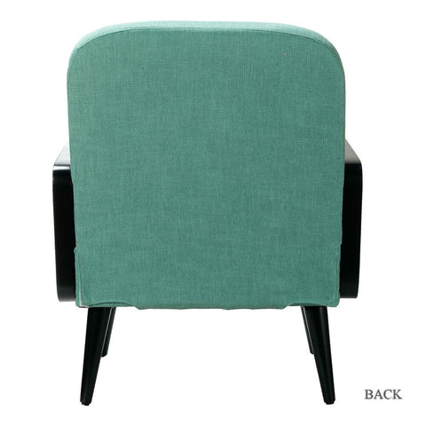 Jayden Creation Elva 25.4" W x 29.1" D x 32.7" H Rattan Armchair – Handcrafted Accent Chair - with Teal | Sold by Uncle Wiener's Wholesale