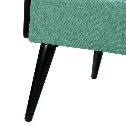 Jayden Creation Elva 25.4" W x 29.1" D x 32.7" H Rattan Armchair – Handcrafted Accent Chair - with Teal | Sold by Uncle Wiener's Wholesale