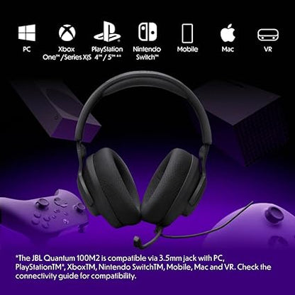 JBL Quantum 100M2 Wired Gaming Headset with Detachable Microphone - Electronics with | Sold by Uncle Wiener's Wholesale