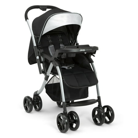 Jeep TurboGlyde Reversible Handle Stroller by Delta Children, Black - with Black | Sold by Uncle Wiener's Wholesale