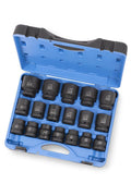 JET 1 Inch Drive Impact Socket Set - SAE 6 Point Standard Sockets with Torque Drive - 18 Pieces - with | Sold by Uncle Wiener's Wholesale
